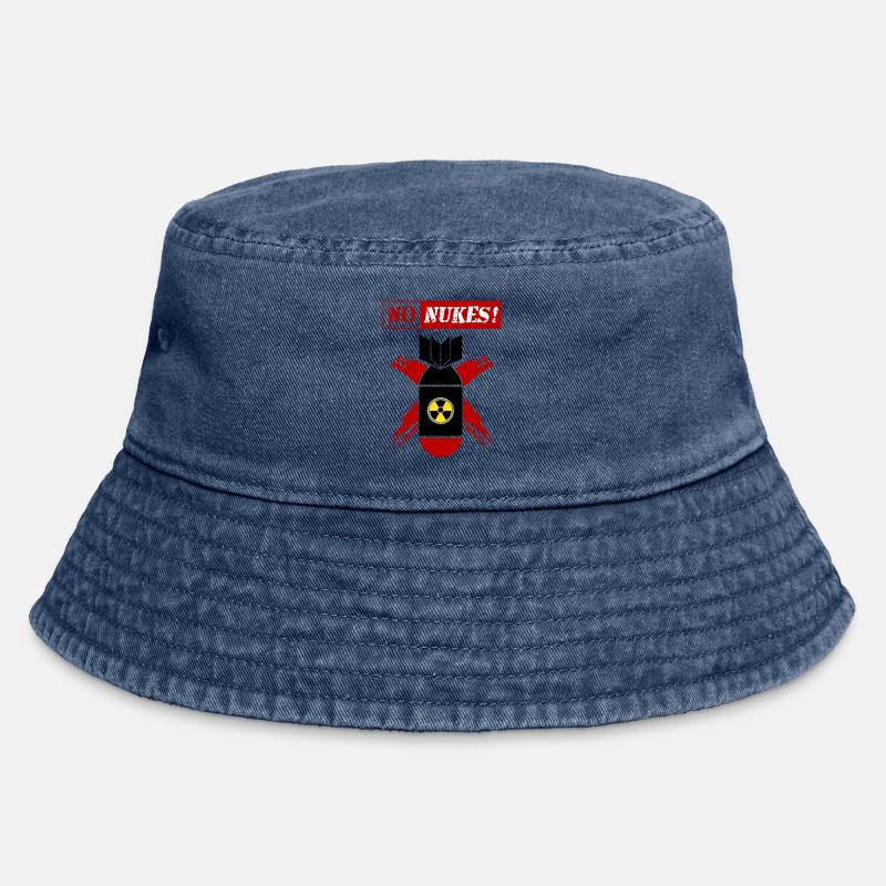 PAS D’ANALOGUES NUCLÉOSIDIQUES | Anti-arme nucléaire ! - Bob vintage - vintage bleu jeans