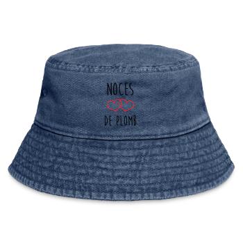 Lead Wedding 14 Jahre Ehe - Vintage Bucket Hat - Vintage Denim - Vorne