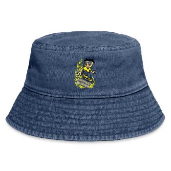 Asphalt burner flex - Vintage Bucket Hat - Vintage Denim - Vorne