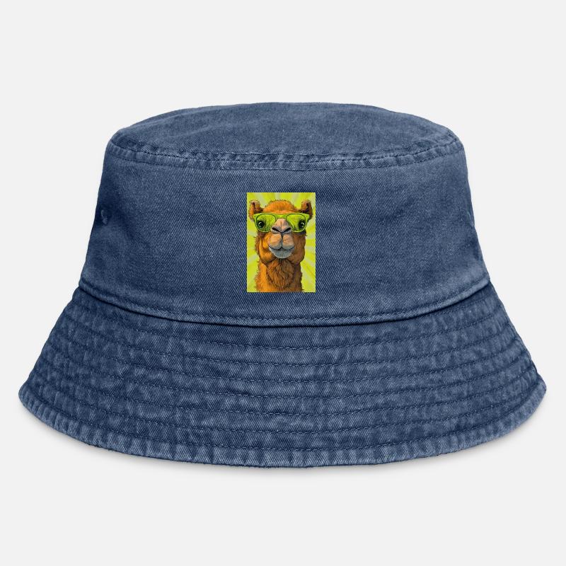 Kamel - Vintage Bucket Hat - Vintage Denim