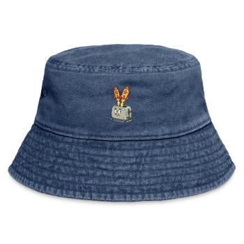 Des fusées spatiales dans le grille-pain - Bob vintage - vintage bleu jeans - Devant