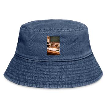Chico 11: Professor - Vintage Bucket Hat - Vintage Denim - Vorne