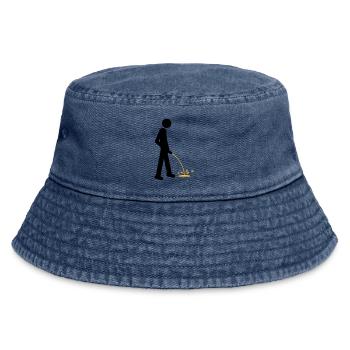 Pee - Vintage Bucket Hat - vintage denim - Front