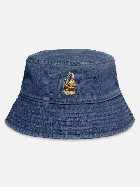 Echnaton - Pharao von Ägypten - Vintage Bucket Hat - Vintage Denim