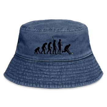 evolution_herren_hockey_2c - Vintage Bucket Hat - Vintage Denim - Vorne