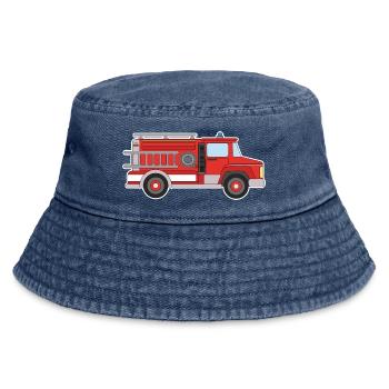 Voiture de pompiers - Bob vintage - vintage bleu jeans - Devant