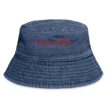 Logo d’écriture Woidviatla - Bob vintage - vintage bleu jeans - Devant