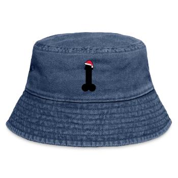 Frohe Penis Weihnachten - Vintage Bucket Hat - Vintage Denim - Vorne