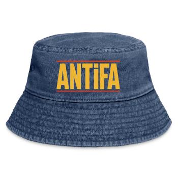 Antifa - Produits dérivés antifascistes - Bob vintage - vintage bleu jeans - Devant