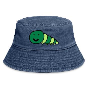 lustige_raupe - Vintage Bucket Hat - vintage denim - Front
