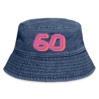 60. 60 JAHRE. 60. JAHRESTAG. 60. GEBURTSTAG. - Vintage Bucket Hat - Vintage Denim - Vorne