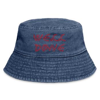 WELL_DONE - Vintage Bucket Hat - vintage denim - Front