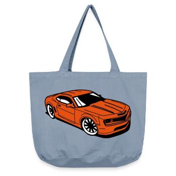 Voiture de sport camaro - Sac cabas vintage délavé - vintage light blue - Devant