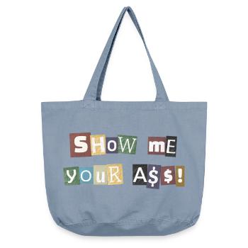 SYMA Letter Collage - Vintage-Washed Shopper - vintage light blue - Vorne