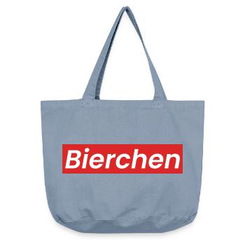 Logo de la bière - Sac cabas vintage délavé - vintage light blue - Devant