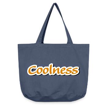 coolness claim Vectorgraphic - Vintage-washed Shopper - vintage denim - Front