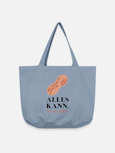 Alles kann Nuss Mix - Vintage-Washed Shopper - vintage light blue