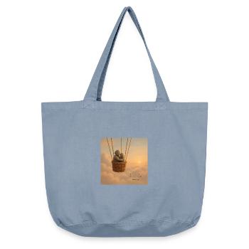 Skybound Whispers Embrace - Vintage-washed Shopper - vintage light blue - Front