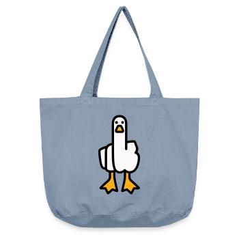 Statement Gans - Vintage-Washed Shopper - vintage light blue - Vorne