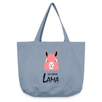 No drama Lama - Vintage-washed Shopper - vintage light blue - Front