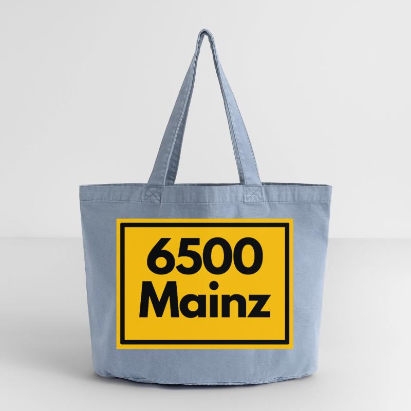 OLD POSTCODE POSTCODE RETRO 6500 MAINZ MEEENZ Vintage-washed Shopper