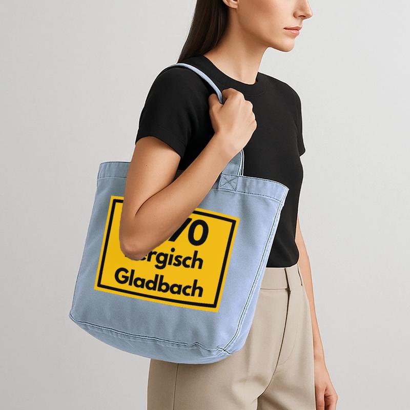 OLD POSTCODE POSTCODE RETRO 5070 BERGISCHGLADBACH Vintage-washed Shopper