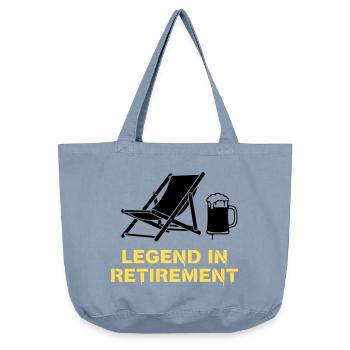 Retired Legend Rente Liegestuhl - Vintage-Washed Shopper - vintage light blue - Vorne