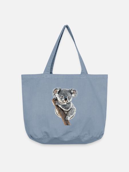 Koala - Vintage-Washed Shopper - vintage light blue