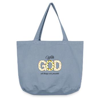 GOD - Vintage-washed Shopper - vintage light blue - Front