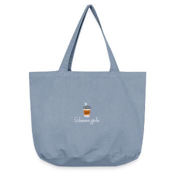 Gilmore Girls Kaffeebecher Luke's Stick - Vintage-Washed Shopper - vintage light blue - Vorne