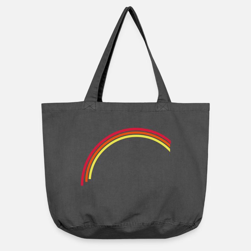 ARC EN CIEL vectoriel PARTIE 1 - Sac cabas vintage délavé - noir vintage