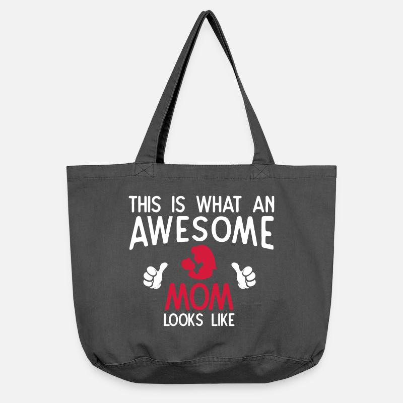 Maman impressionnante - Sac cabas vintage délavé - noir vintage