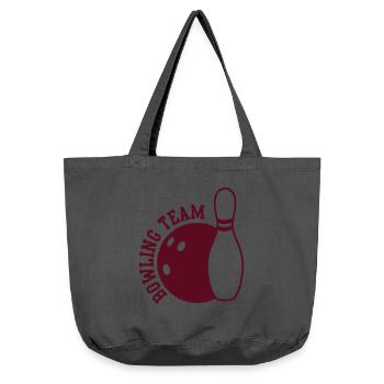 bowling team - Vintage-washed Shopper - vintage black - Front