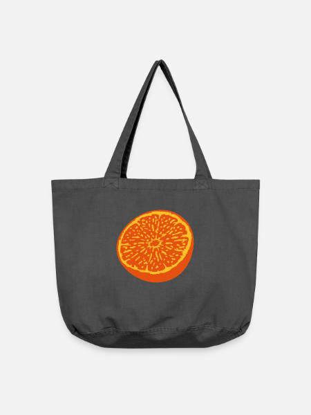 Orange - Vintage-Washed Shopper - Vintage Schwarz