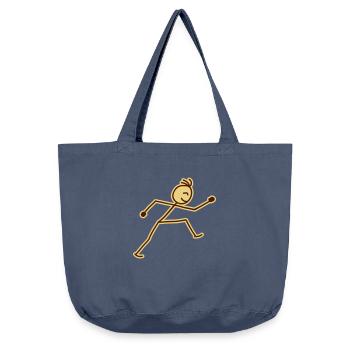 walking_stick_figure_2c - Vintage-Washed Shopper - Vintage Denim - Vorne