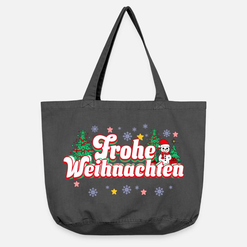 Joyeux Noël - Sac cabas vintage délavé - noir vintage
