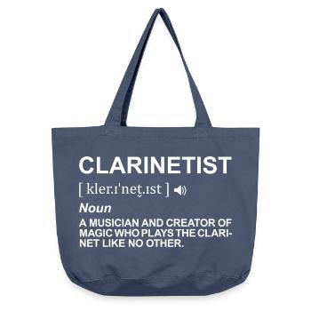 Clarinet player definition - Vintage-washed Shopper - vintage denim - Front