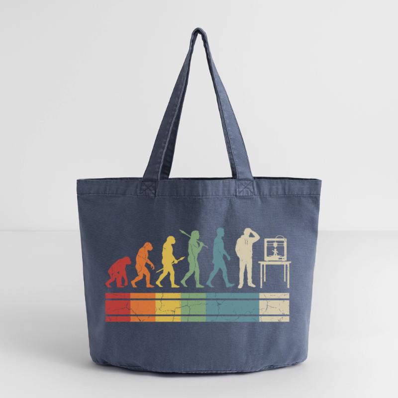 Évolution de l’impression 3D – Vintage Maker Design Sac cabas vintage délavé