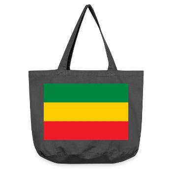 Flag of the Reggae Rastafari Rasta Roots One Love - Vintage-Washed Shopper - Vintage Schwarz - Vorne