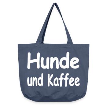 Hunde - Vintage-Washed Shopper - Vintage Denim - Vorne