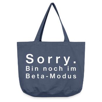 Désolé. Je suis encore en mode bêta - Sac cabas vintage délavé - vintage bleu jeans - Devant