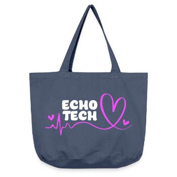 Kardiographie Kardiogramm - Vintage-Washed Shopper - Vintage Denim - Vorne