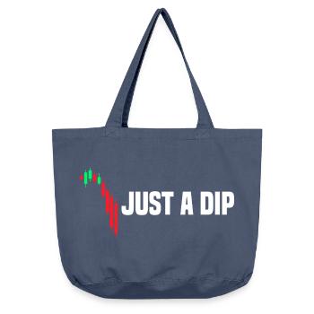 Juste une baisse du marché boursier - Sac cabas vintage délavé - vintage bleu jeans - Devant