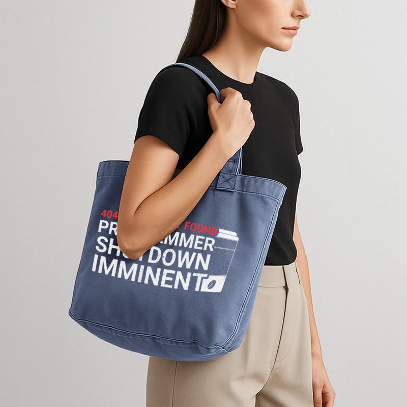 Aus Kaffee Code generieren Programmierer Vintage-Washed Shopper