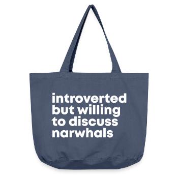 narval - Sac cabas vintage délavé - vintage bleu jeans - Devant