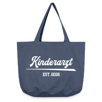 Médecin spécialiste en formation des études pédiatriques 2026 - Sac cabas vintage délavé - vintage bleu jeans - Devant