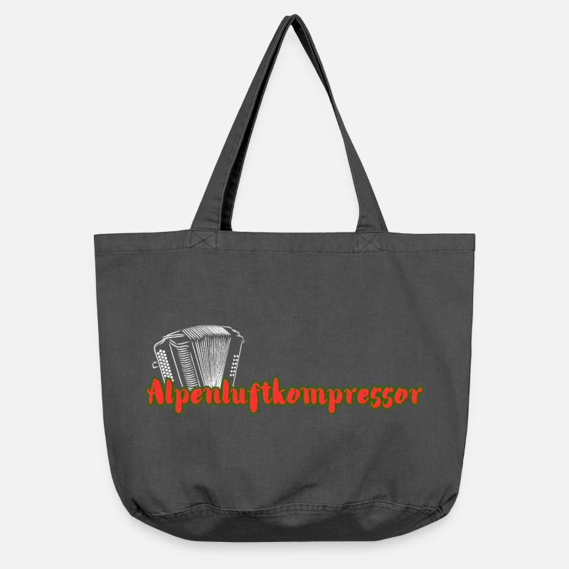 Alpenluftkompressor_2 - Sac cabas vintage délavé - noir vintage