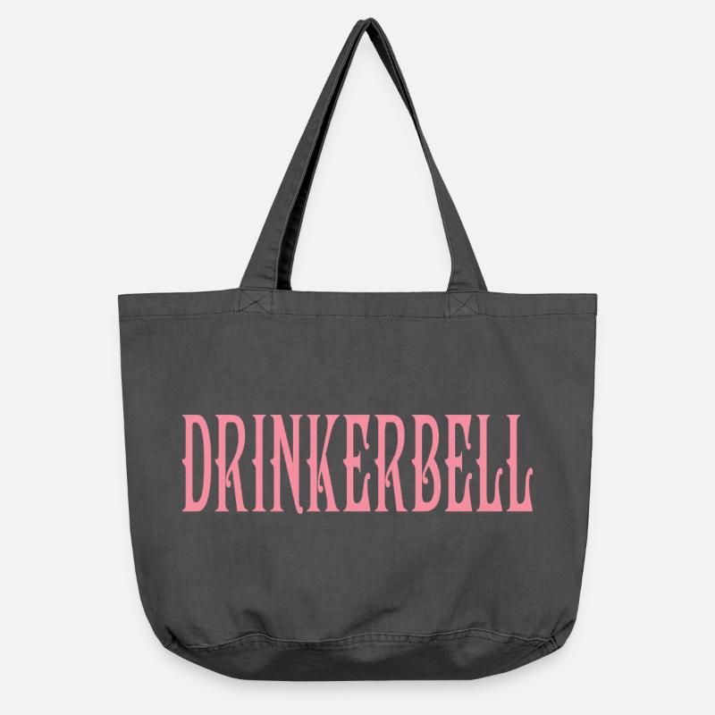 Drinkerbell - Vintage-Washed Shopper - Vintage Schwarz