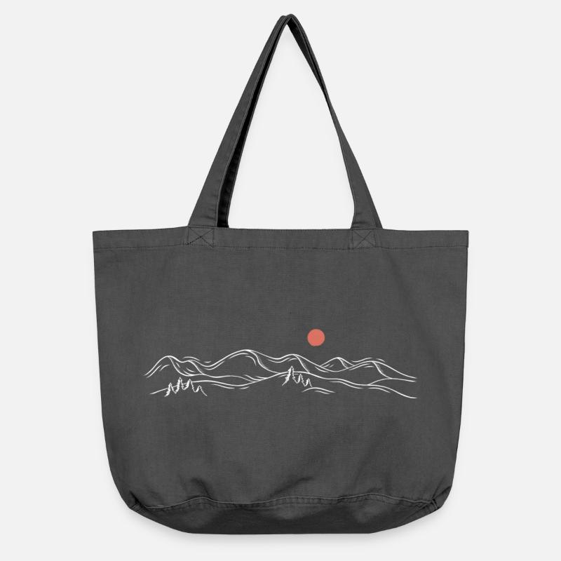 Minimaler Sunset Ridge - Vintage-Washed Shopper - Vintage Schwarz