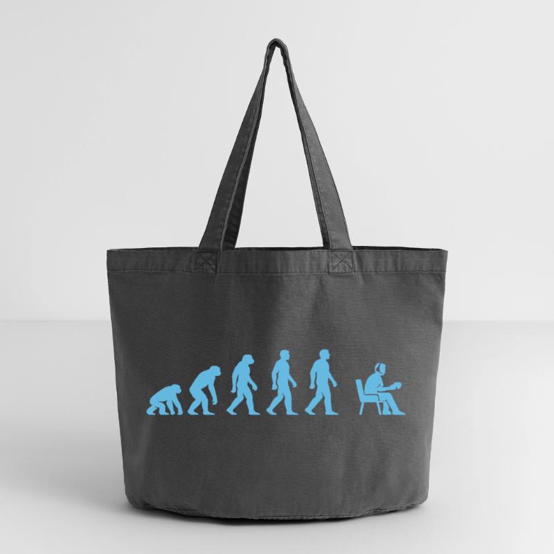 Evolution to office work Vintage-washed Shopper